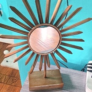 Pier 1 Imports Sun Sunburst Mirror On Stand Home Accents Decor Decorative Art